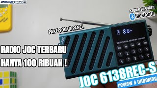 REVIEW RADIO JOC SOLAR PANEL TERBARU ! - JOC 6138REC-S BLUETOOTH