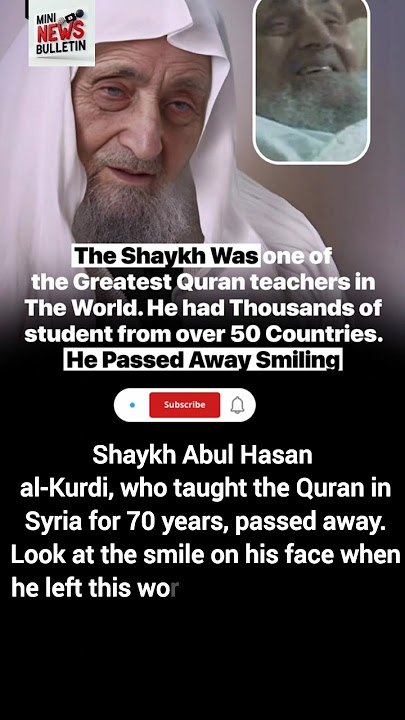 The Beloved Quran Teacher of Syria Passes Away with a Smile 🌹