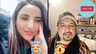 Hareem Shah With Nutterpunishment Calling Live Tiktok Hareem Shah With Nutter Punishment Calling