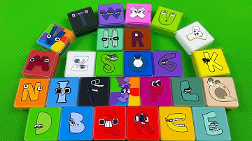 Alphabet Lore - Looking For A-Z With All Clay Squares and Circles Coloring! ASMR