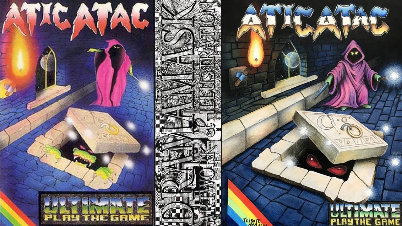 Atic Atac - ZX Spectrum - Cover Art Tribute & Stages of