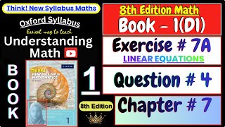 Exercise 7A Question 4 | Chapter 7 | Book 1 (D1) | Think New Syllabus Mathematics 8th Edition