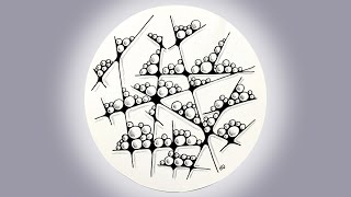 Tangle art for beginners ✺ zentangle inspired art ✺ tangle doodle ✺ zentangle art