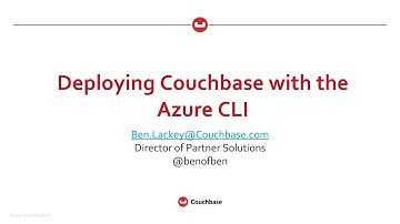 Deploying Couchbase with the Azure CLI