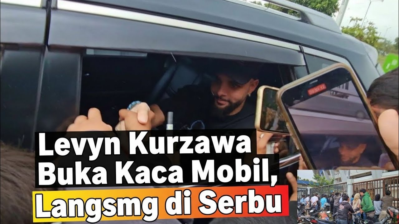 Layvin Kurzawa Buka Kaca Mobil, Langsung Diserbu Supporter - Mang Adun Biru Barat dapat Kejutan ! 