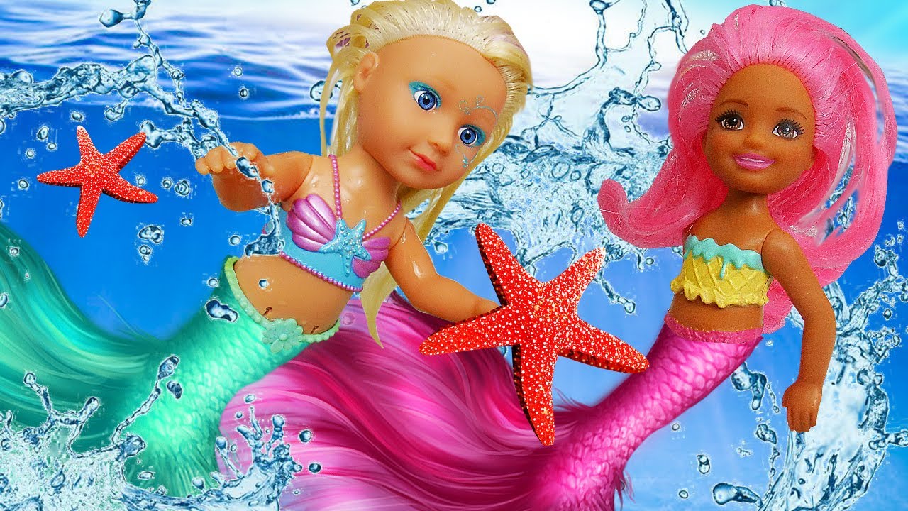 Férias na praia! Vamos atrair as pequenas sereias e arrumar as malas para viajar com as bonecas!