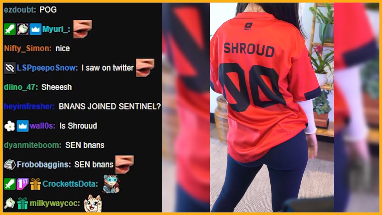Bnans shows off the shroud SEN jersey