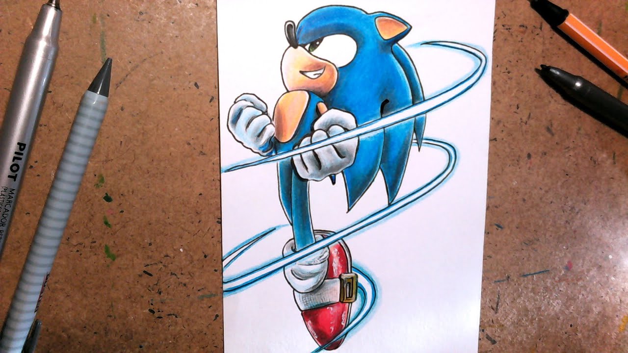 Como desenhar e pintar Sonic Feio Tico e Teco  Desenhos coloridos,  Desenhos para pintar, Desenhos