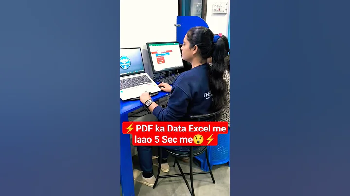 PDF ka Data Excel me laao 5 Sec  me🔥😲 #viral #excel #exceltips #computer