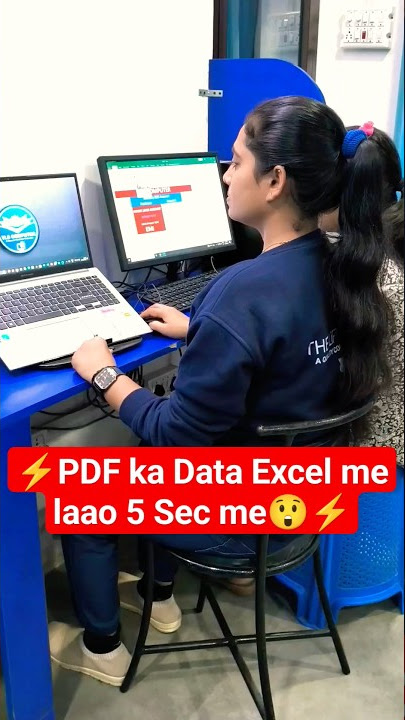 PDF ka Data Excel me laao 5 Sec  me🔥😲 #viral #excel #exceltips #computer
