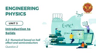 3.3 Numerical 2 based on hall effect and semiconductors | BT201 | Net Worth