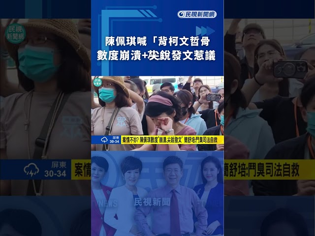 陳佩琪喊「背柯文哲骨灰」　數度崩潰+尖銳發文惹議｜民視新聞｜