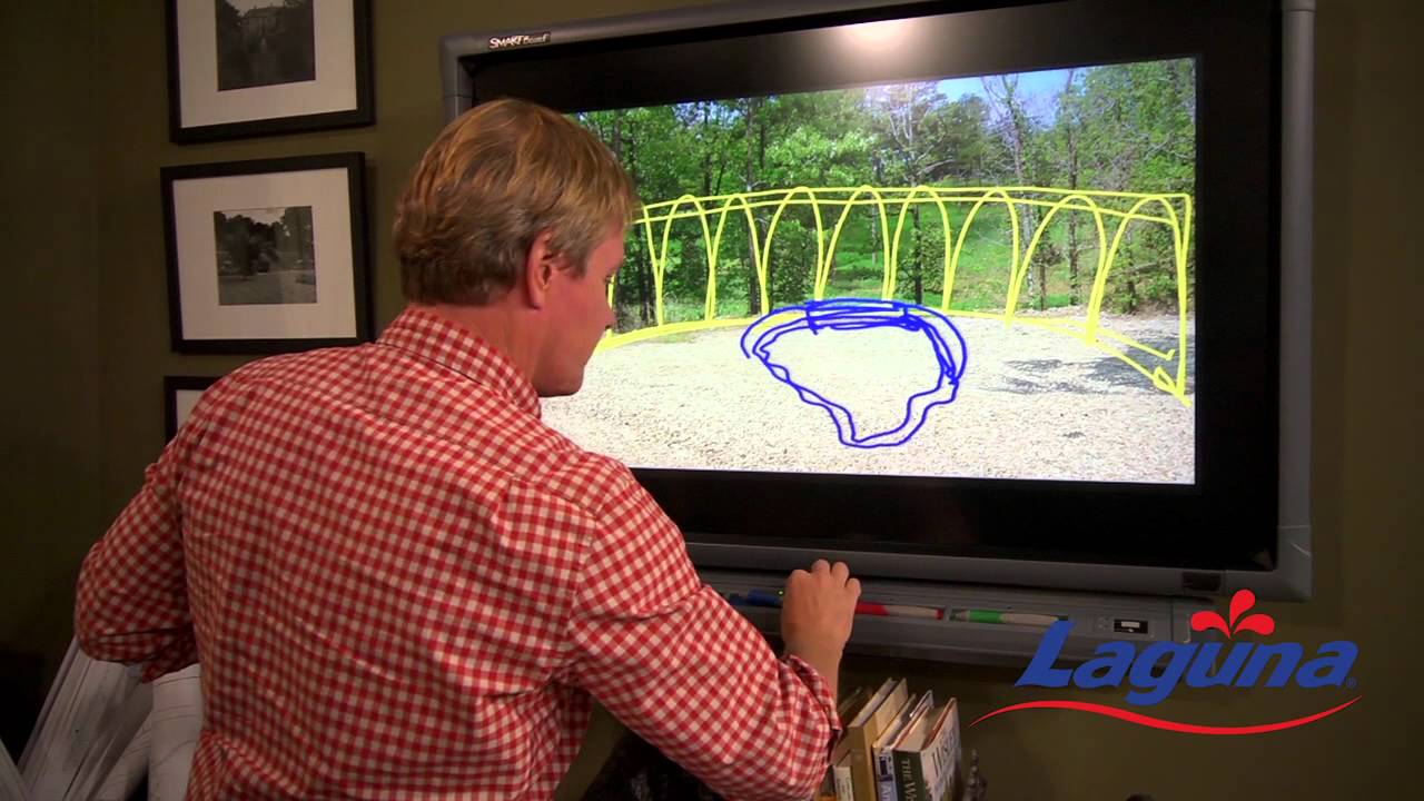 P Allen Smith plans for his garden Laguna pond design