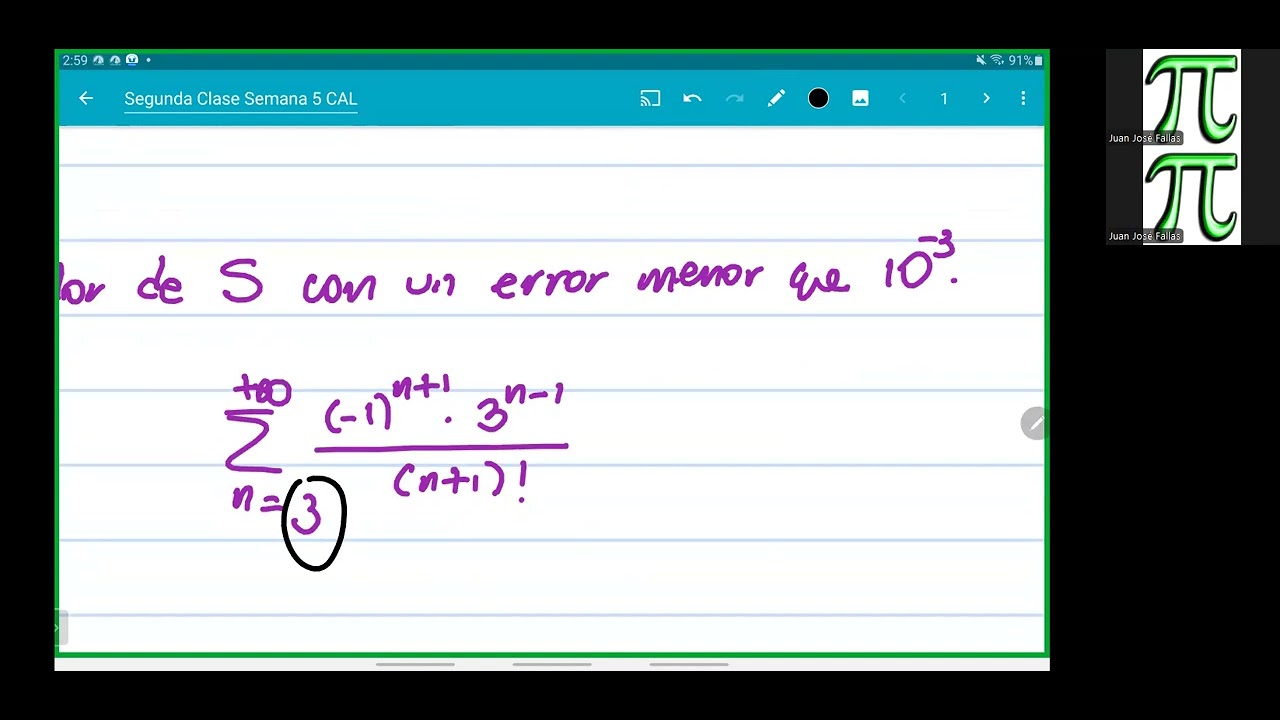 Repaso series alternadas, concepto de conve absoluta y condicional y series de potencias