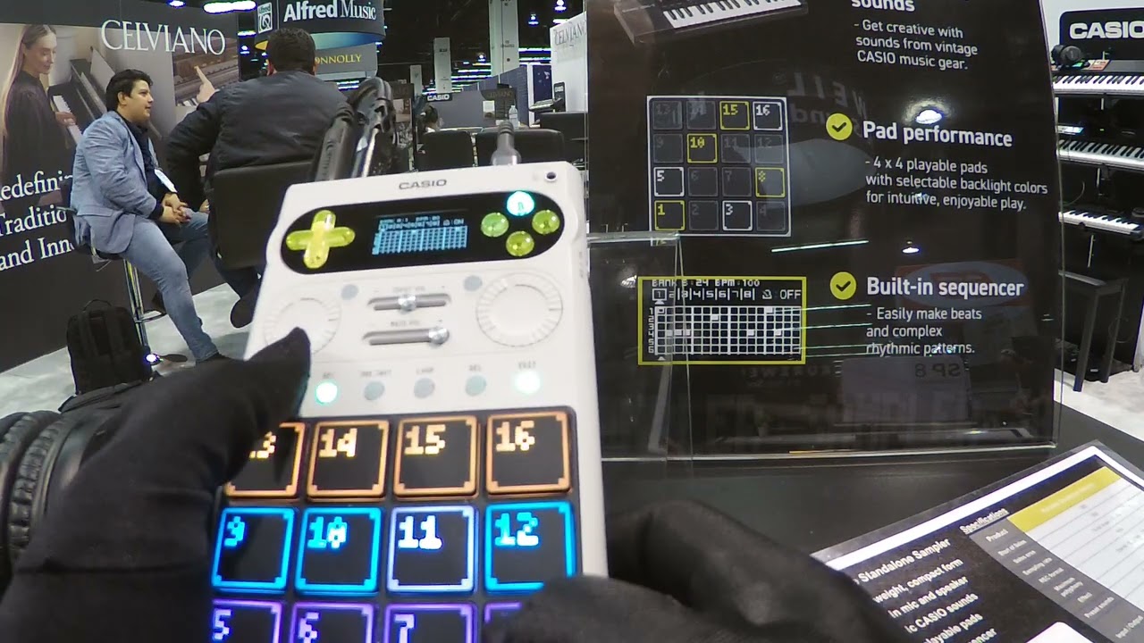 NAMM 2026 - 14 PROTOTYPE! Future CASIO Mini Sampler "SXC-1" - Learning How to Sequence Beats