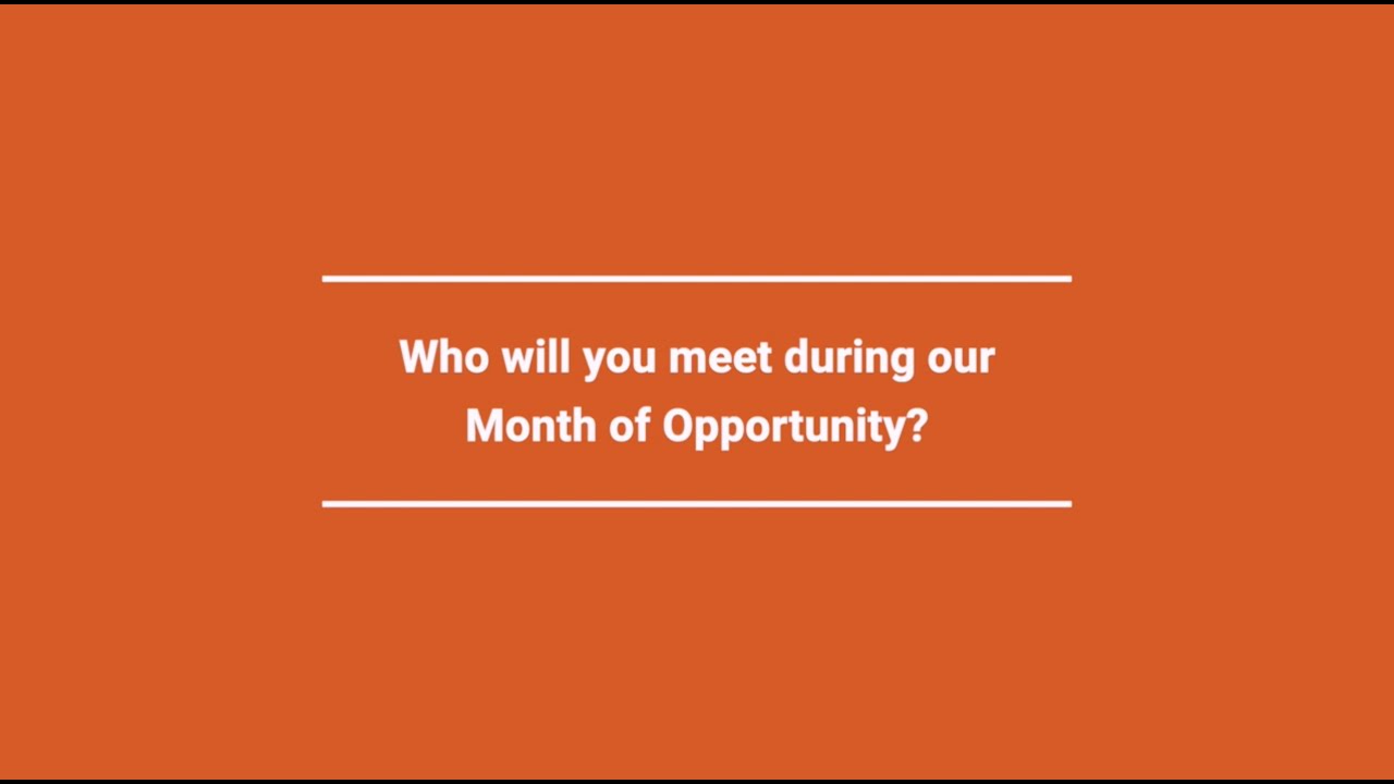#MonthOfOpportunity