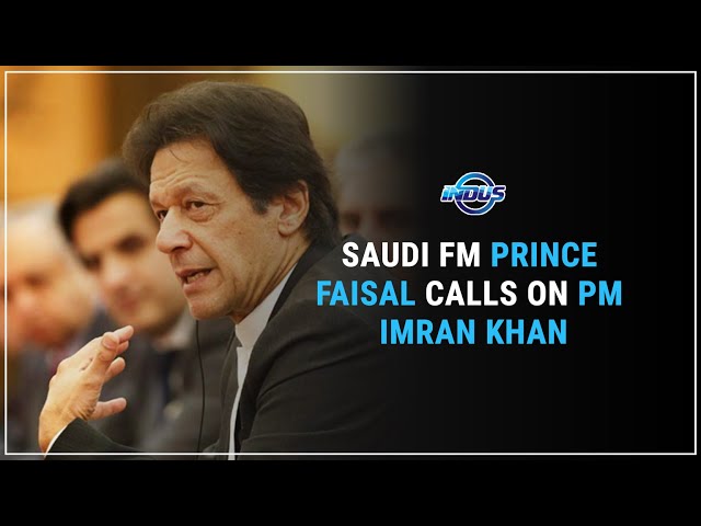 Saudi FM Prince Faisal Calls On PM Imran Khan | Indus News class=