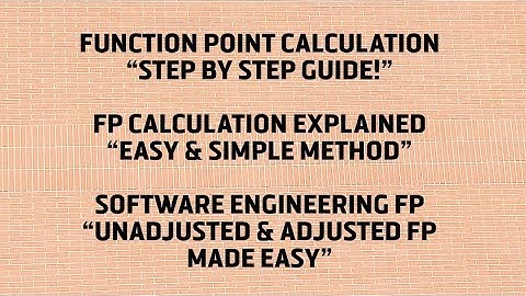 Function Point Calculation in Software Engineering | FP Calculation Step by Step
