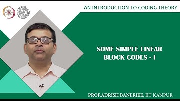 Some Simple Linear Block Codes-I