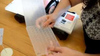Inking / Coloring while embossing by Lightbox Creative