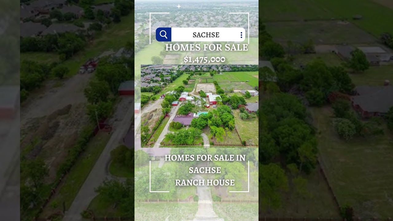 🏡 Homes for Sale in  Sachse with  Ranch House– Get Exclusive Access!