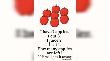 Mind-Blowing Apple Riddle Challenge 🍎 | Only Genius Can Solve This! 🇺🇸🇬🇧🇨🇦🇩🇪 | Brain Teaser Puzzle