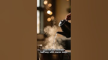 Clean Your Blender in 30 Seconds—No Scrubbing Needed! Easy Blender Cleaning Hack #shorts