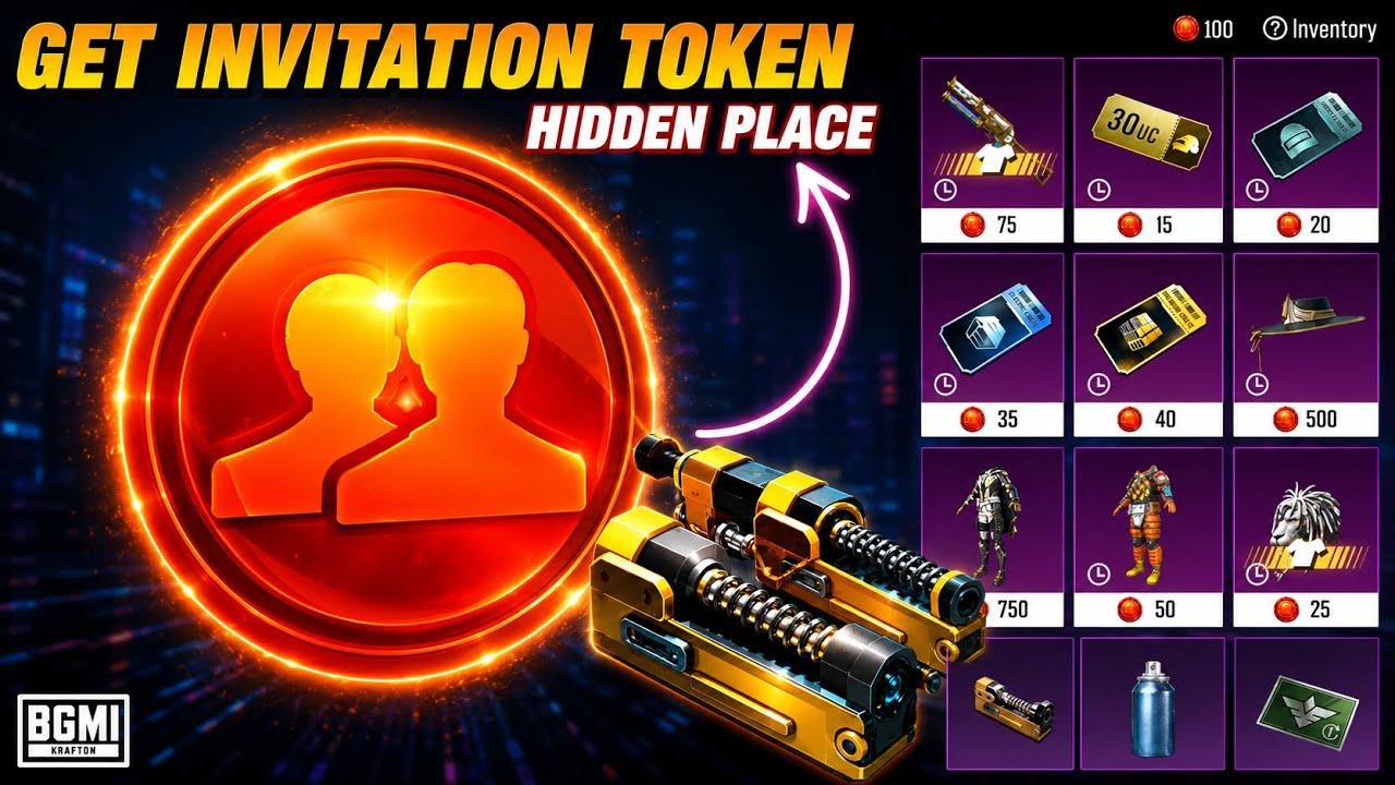 How To Get Invitation Token in BGMI | Invitation Token Kaise Le BGMI 4. ...