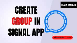 How to create and manage groups in the Signal App | Create a Group on Signal #signalapp #android