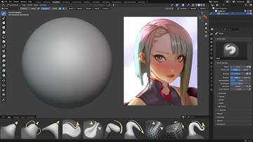 Sculpting Lucy Cyberpunk Edgerunners In 1 Hour