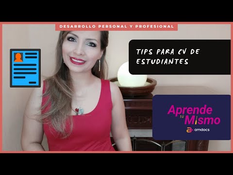 Video: Cómo Escribir Un Currículum Para Un Estudiante