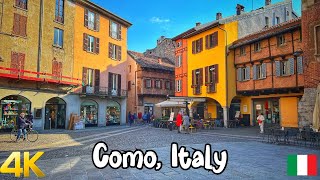 Como, Italy Walking tour 4K 60fps - A Beautiful City on the Lake Como