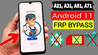 FRP, Conta Google A21s, A31, A51, A71 Android 11 Abril 2021 Remover conta Google Modo Fácil