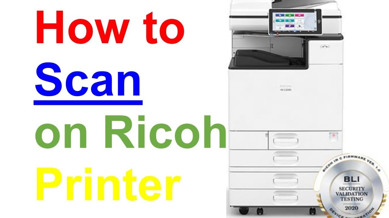 how to #Scan on Ricoh Printer #shorts - YouTube