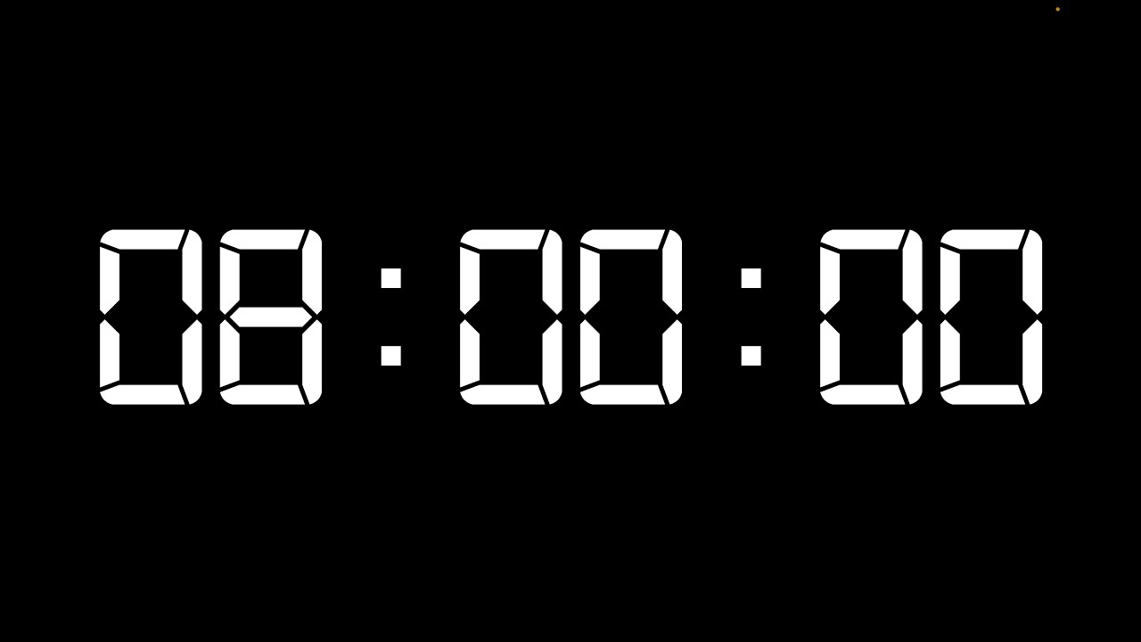 8 Hours: Productive Countdown Timer - YouTube