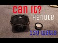 Can an ipod speaker take 120 watts?