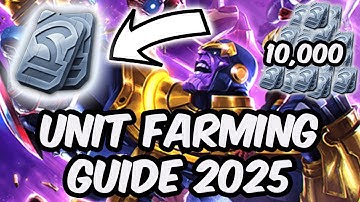 Ultimate Unit Farming Guide 2025 - How To Get 10,000+ Units F2P - Marvel Contest of Champions