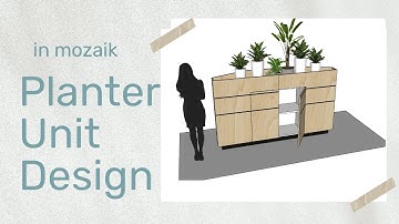 MZ21 Planter unit design in mozaik