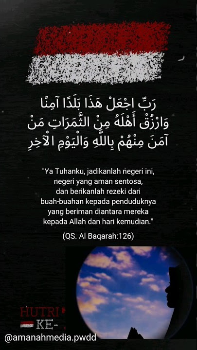 Doa untuk Negeriku pada Kemerdekaan Repulik Indonesia 17 Agustus 2023. #indonesia #doa #17agustus