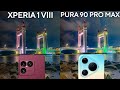 Sony Xperia 1 VIII VS Huawei Pura 90 Pro Max Camera Test