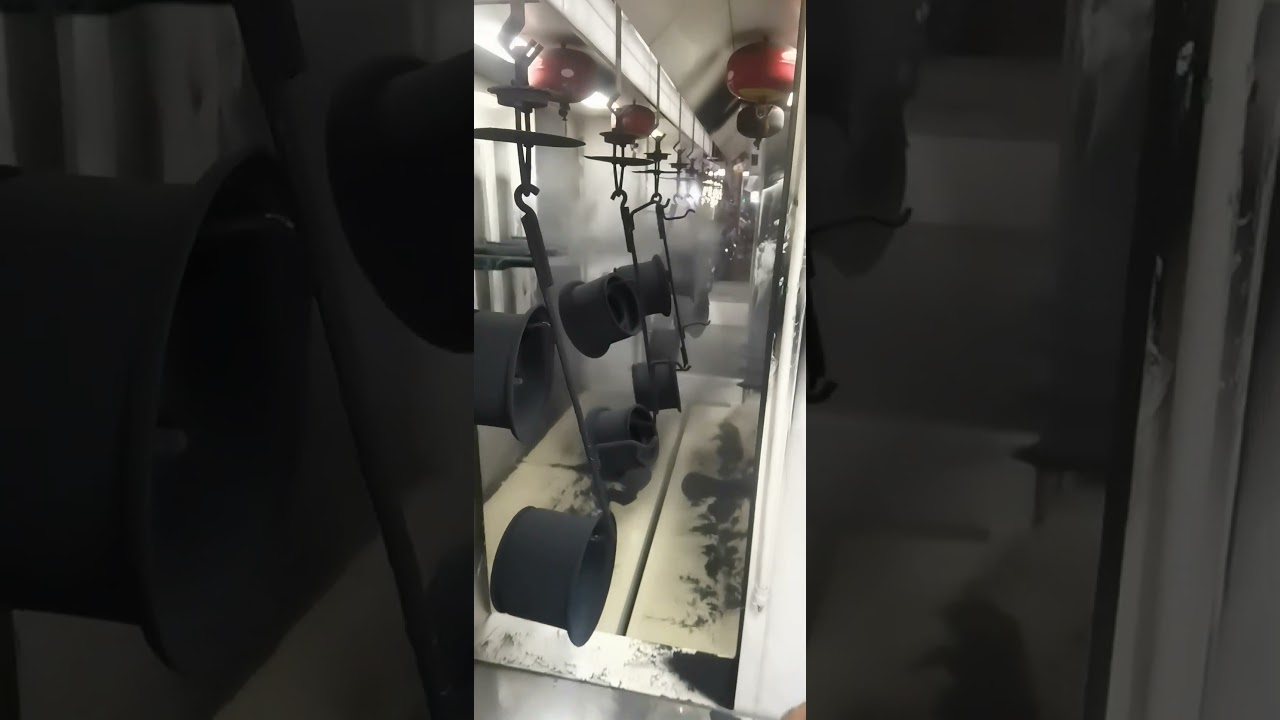 A simple electrostatic powder coating line