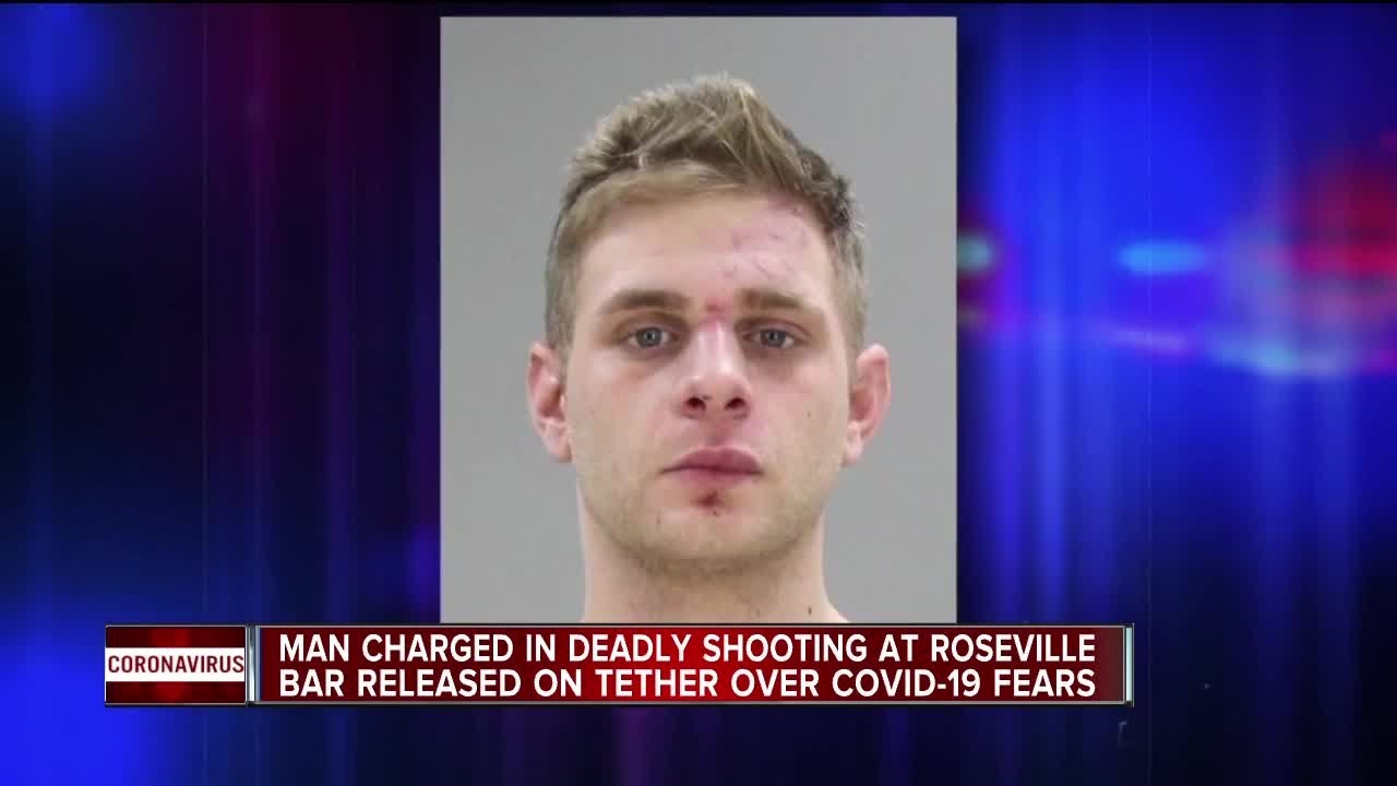 Man charged in deadly shooting at Roseville bar released on tether over ...