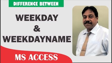 weekdayname | access formulas | ms access | sir tahir hussain | access | excel formula