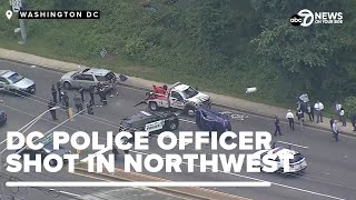 DC Police officer shot in Northwest neighborhood, blocks away from police station