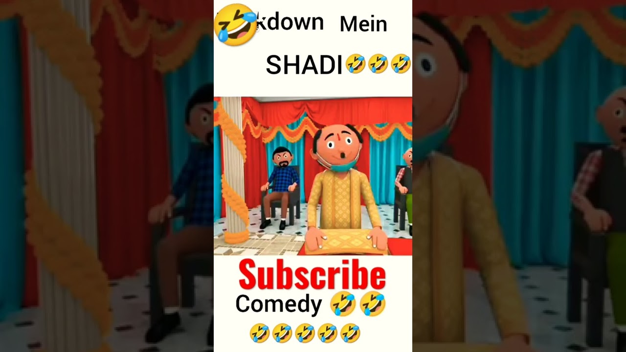 lockdown mein shaadi. cartoon video 😜🤣 