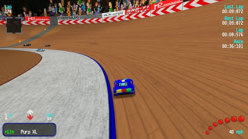 Re-Volt Custom Track The Thunderdrome by Mace121, 16 Cars 4 Laps & Pickups!