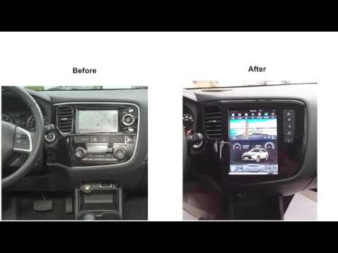 Mitsubishi Outlander Tesla Style head 