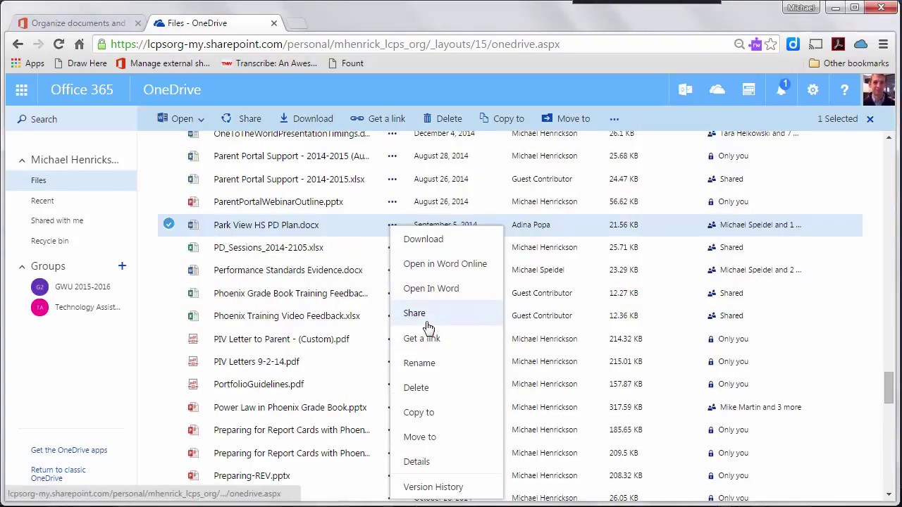 How to Use the Version History in Office 365 - YouTube