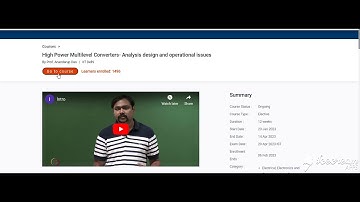 💥WEEK 6💥HIGH POWER MULTILEVEL CONVERTERS- ANALYSIS DESIGN & OPERATIONAL ISSUES ASSIGNMENT SOLUTION💥