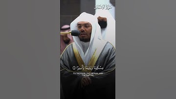 تلاوة بديعة لفضيلة الشيخ أ.د.#ياسر_الدوسري محاكياً فيها فضيلة الشيخ #المنشاوي رحمه الله😍